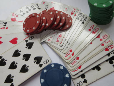 Pokern Karten und Token